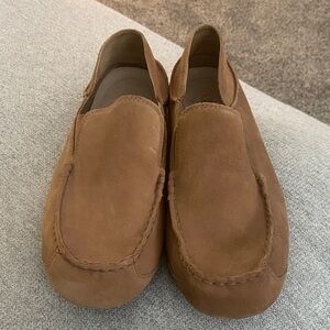 UGG Men's Brown Suede Slip-Ons